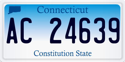 CT license plate AC24639