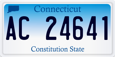 CT license plate AC24641