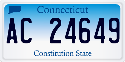 CT license plate AC24649