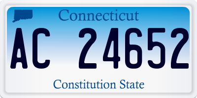 CT license plate AC24652