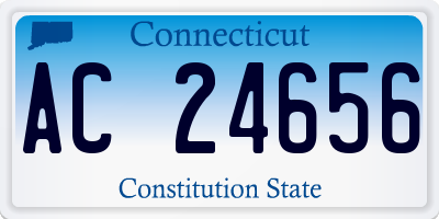 CT license plate AC24656