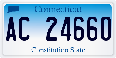 CT license plate AC24660