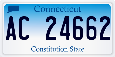 CT license plate AC24662