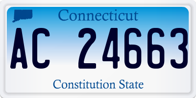 CT license plate AC24663