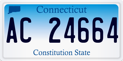 CT license plate AC24664