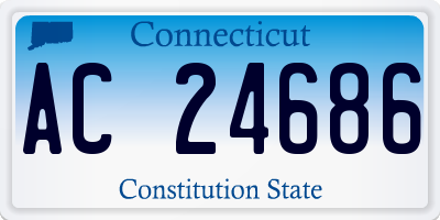 CT license plate AC24686