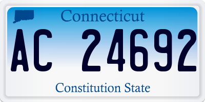 CT license plate AC24692