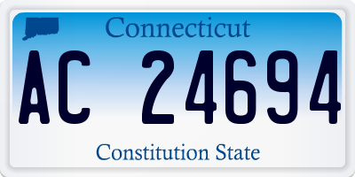 CT license plate AC24694