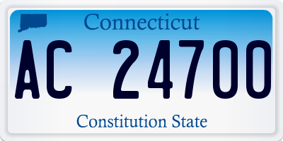 CT license plate AC24700