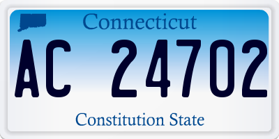 CT license plate AC24702