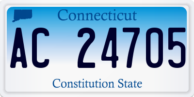 CT license plate AC24705