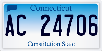 CT license plate AC24706