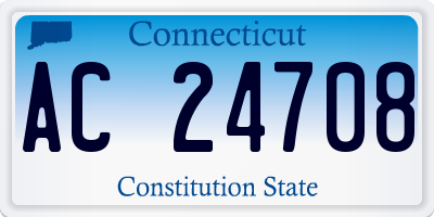 CT license plate AC24708