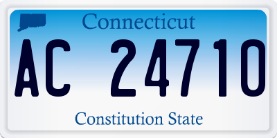 CT license plate AC24710