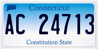 CT license plate AC24713