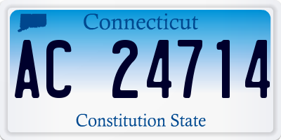 CT license plate AC24714