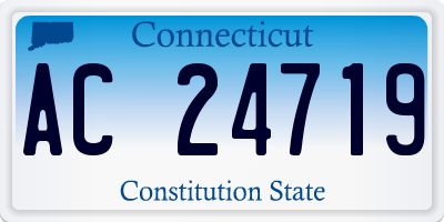 CT license plate AC24719