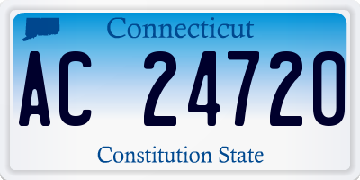 CT license plate AC24720