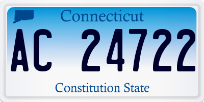 CT license plate AC24722