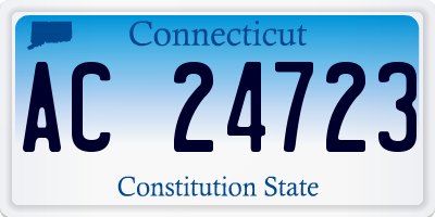 CT license plate AC24723