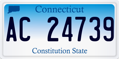 CT license plate AC24739