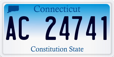 CT license plate AC24741