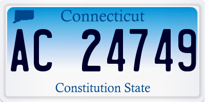 CT license plate AC24749