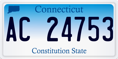 CT license plate AC24753