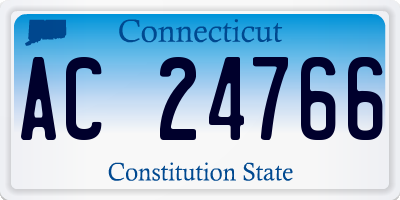 CT license plate AC24766