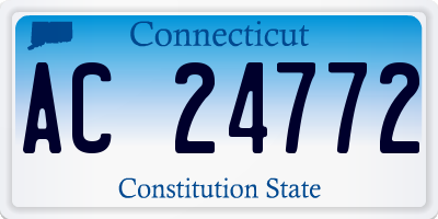 CT license plate AC24772