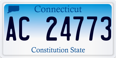 CT license plate AC24773