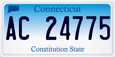 CT license plate AC24775