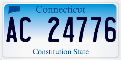 CT license plate AC24776