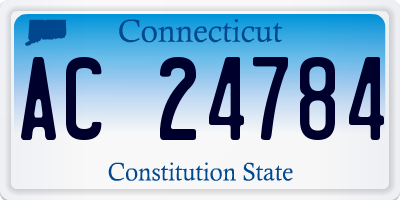 CT license plate AC24784