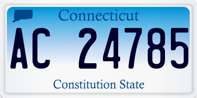 CT license plate AC24785