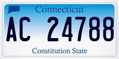 CT license plate AC24788