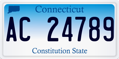 CT license plate AC24789