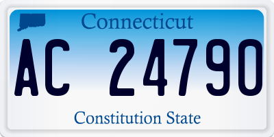 CT license plate AC24790