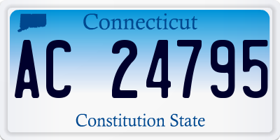 CT license plate AC24795