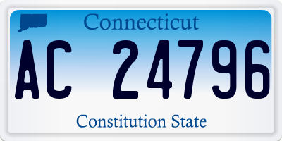 CT license plate AC24796