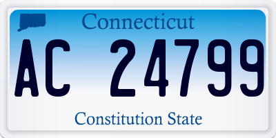 CT license plate AC24799