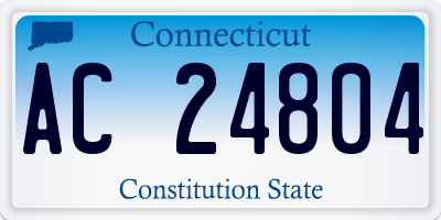 CT license plate AC24804