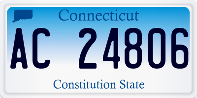 CT license plate AC24806