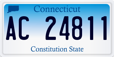CT license plate AC24811