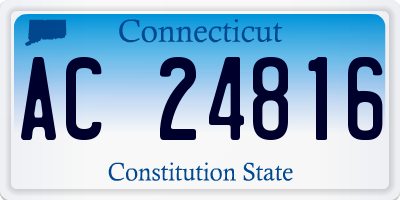 CT license plate AC24816