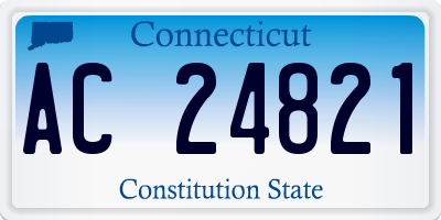 CT license plate AC24821