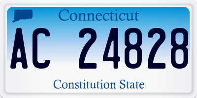 CT license plate AC24828