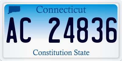 CT license plate AC24836