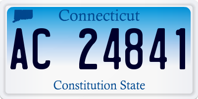 CT license plate AC24841