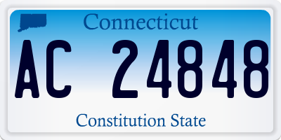 CT license plate AC24848